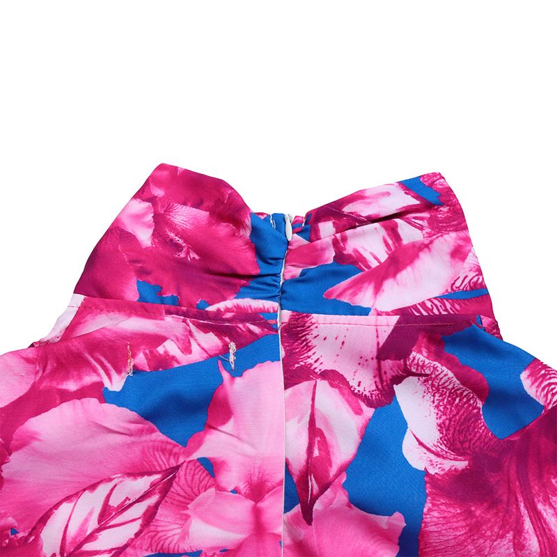 Dameskleding Mode Bedrukt Strappy Shirt met Lange Mouwen Rok Lange Rok Tweedelige Set_voghion.com