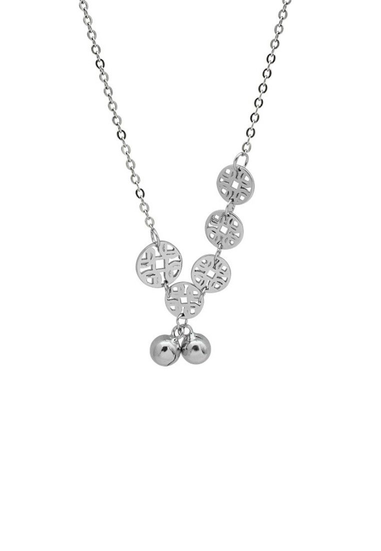 Collier avec pièce de monnaie vintage en argent S925 LDR8043_voghion.com