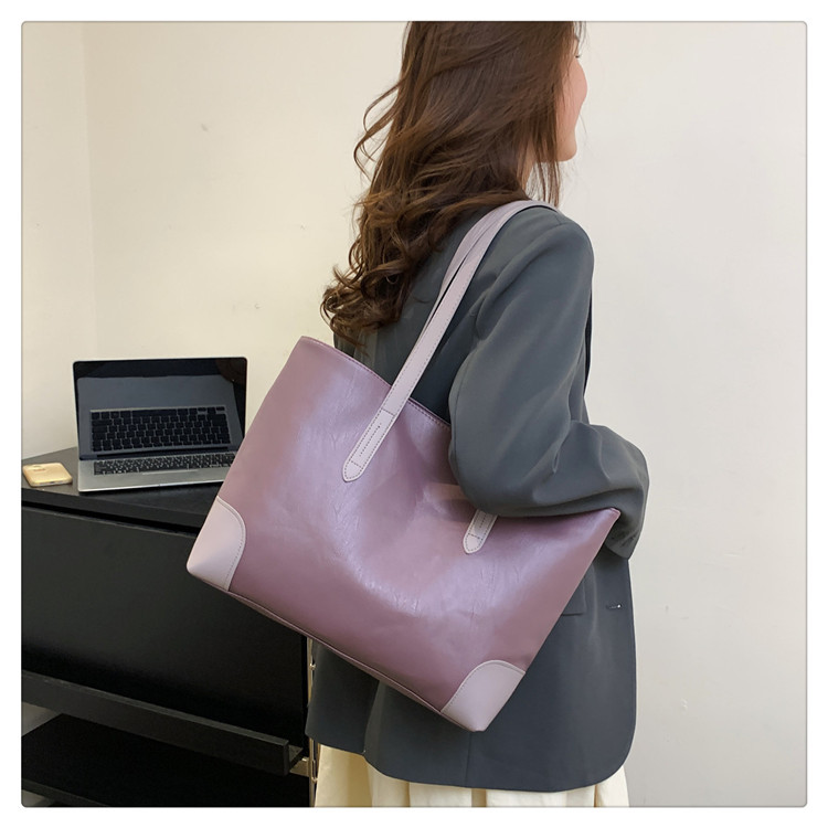 Retro-Handtasche aus weichem Leder mit großer Kapazität 2024 Frühjahr Neue vielseitige Ins Pendler-Schulter-Achsel-Einkaufstasche_voghion.com