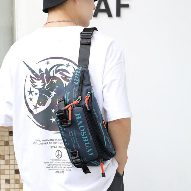 Marsupio da uomo in nylon con marsupio da corsa, impermeabile, multiuso, da viaggio, per uomo, con marsupio, marsupio_voghion.com