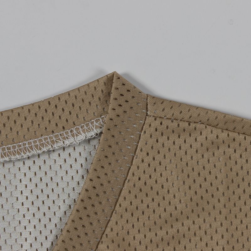 Dameskleding Splicing Letter Printing Losse Sport Stijl Jersey Korte Mouw T-shirt_voghion.com