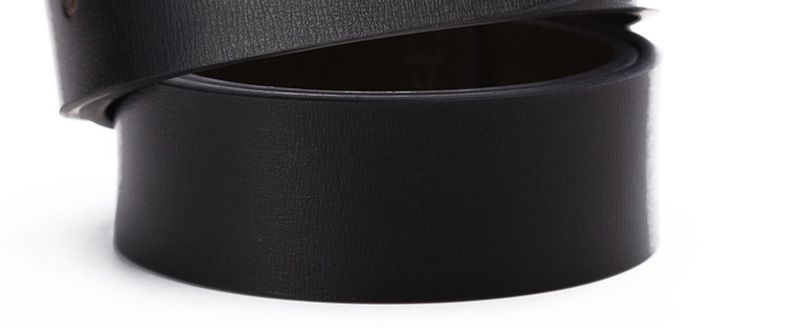 HOT CUKUP Men's Grain Quality 2nd Layer Both Sides Use Genuine Leather Belt Pin & Smooth Style Belts for Men Without Buckle_voghion.com
