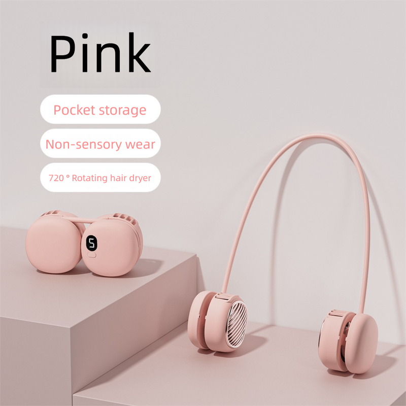 New Model L21 USB Charging Convenient Neck Hanging Lazy Student Children Mini Outdoor Small Fan_voghion.com