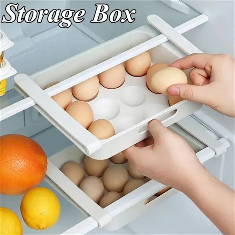 Contenitore per uova, porta laterale del frigorifero, organizer per la cucina, reversibile, speciale, vassoio per uova, accessori da cucina_voghion.com