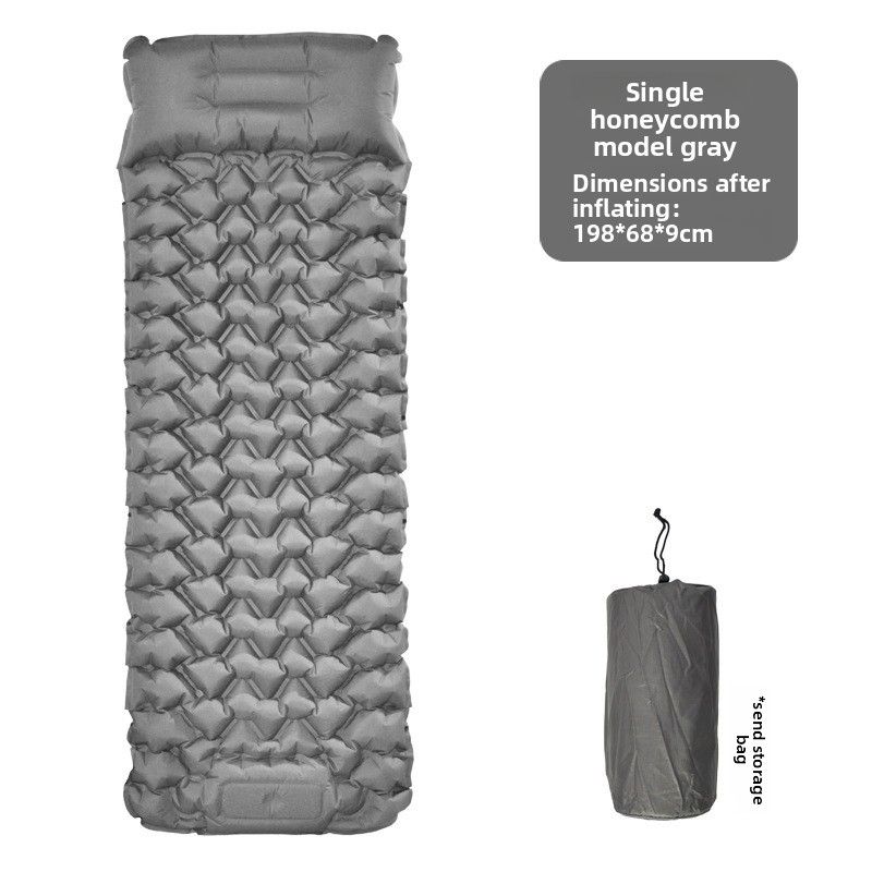 Thickened Outdoor Foldable Portable Tent Nap Ground Moisture-Proof Single Double Egg Nest Inflatable Mat_voghion.com