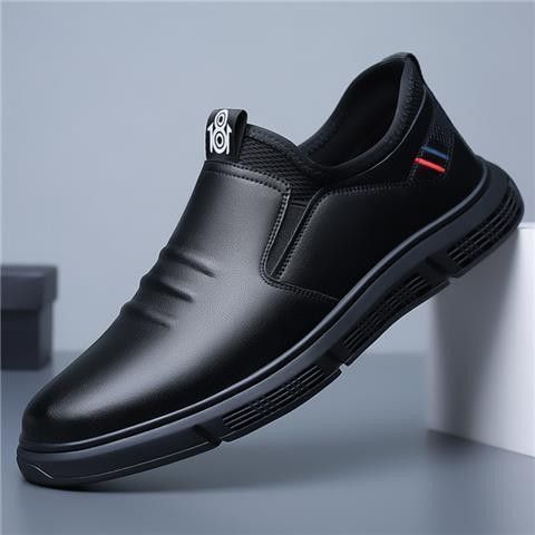 Euro Step Wiosna i Jesień Nowe Biznesowe, Casualowe, Wsuwane, Jednostopniowe, Męskie, Skórzane Buty Taty_voghion.com