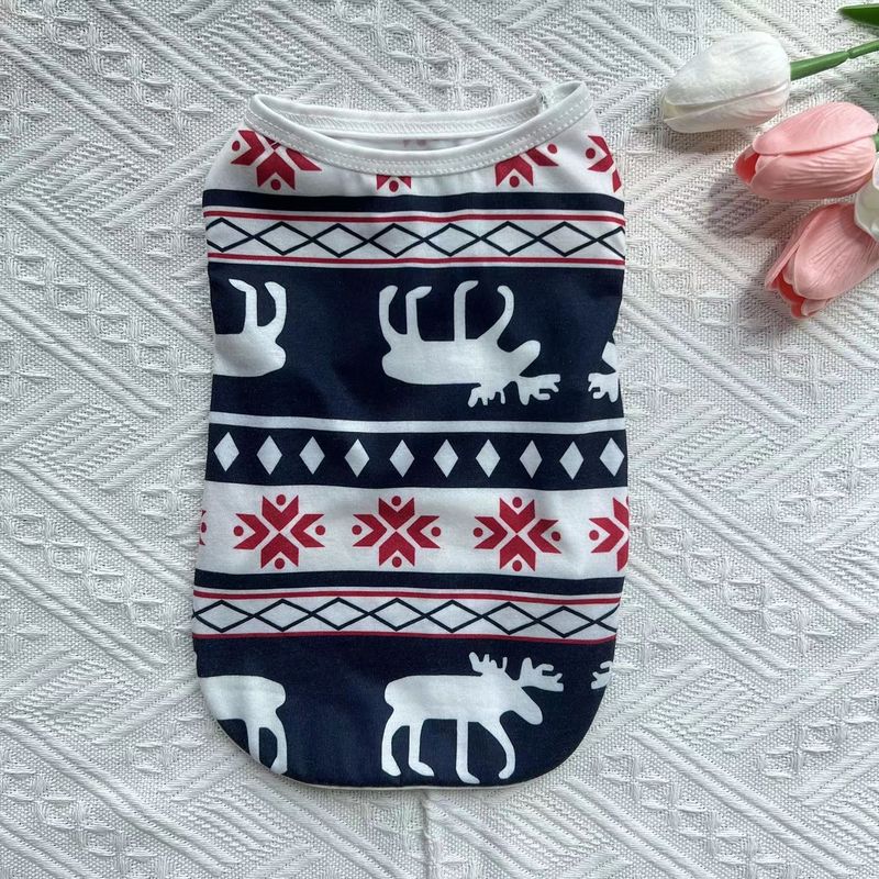 Gilet estivo natalizio per animali domestici, cane, gatto, sottile e traspirante, orsetto Bomei, piccolo cane, vestito per animali domestici_voghion.com