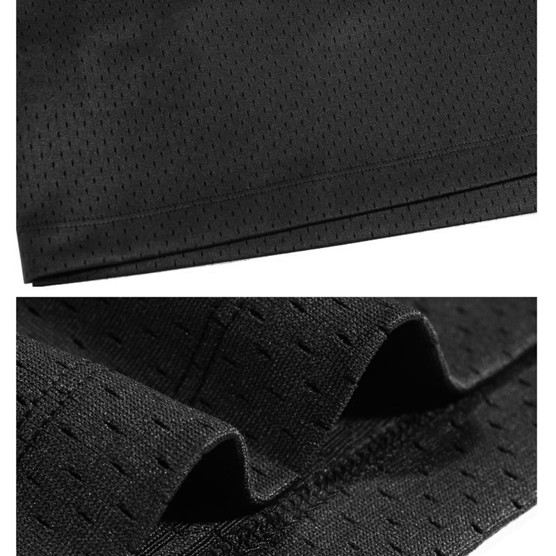 Maglietta a mezza manica larga con spalle larghe e larghe, in maglia liscia, per fitness e sport da uomo_voghion.com