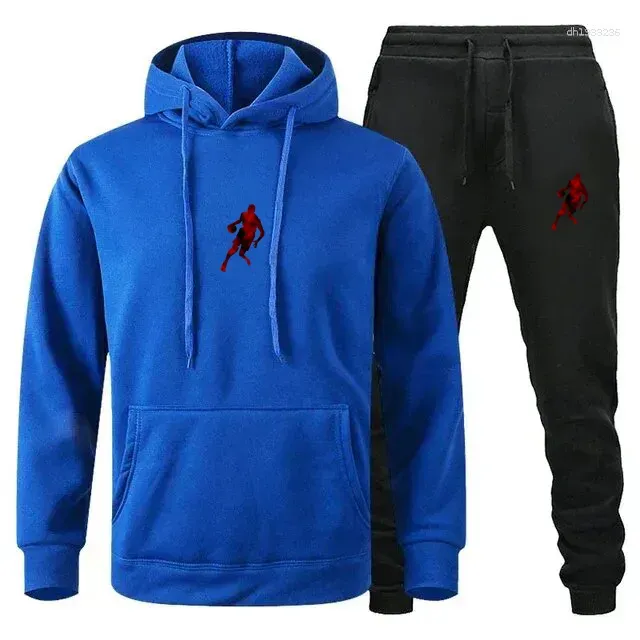 Herren-Trainingsanzüge Herbst/Winter 2025 Jogging Fiess Sportswear Set: Modisches Langarm-Sweatshirt und lässige Hose_voghion.com