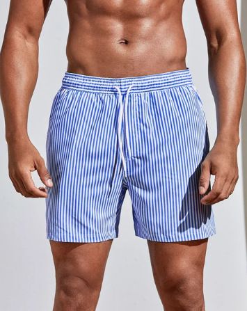 Unbeatable Quality Unbeatable Quality 3D Digital Printed Casual Men's Striped Shorts None_voghion.com