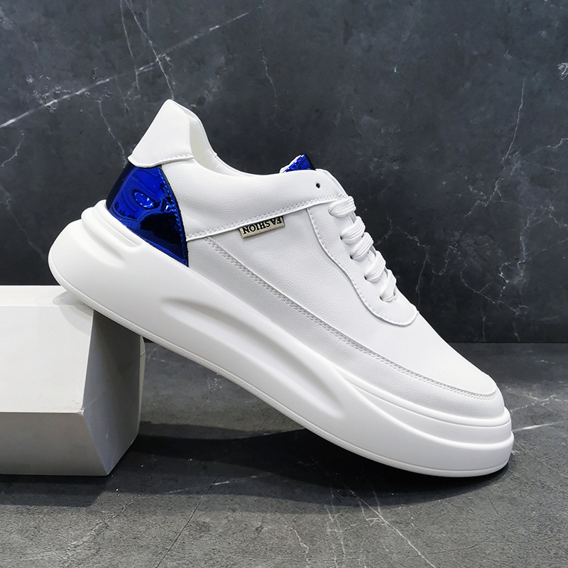 Scarpe da uomo basse, da uomo, per la primavera e l'autunno, traspiranti, sportive, per il tempo libero, con suola spessa, alla moda per giovani._voghion.com