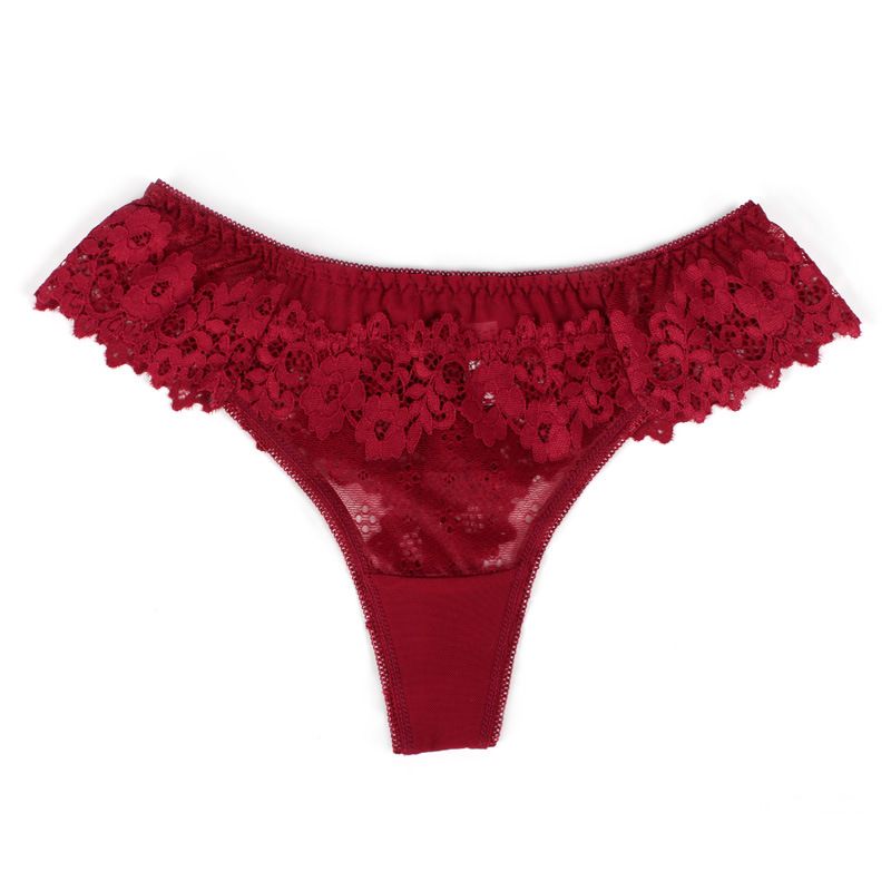 2025d Mutandine da donna sexy in pizzo taglie forti, in puro cotone, perizoma da ragazza, nuovo stile_voghion.com