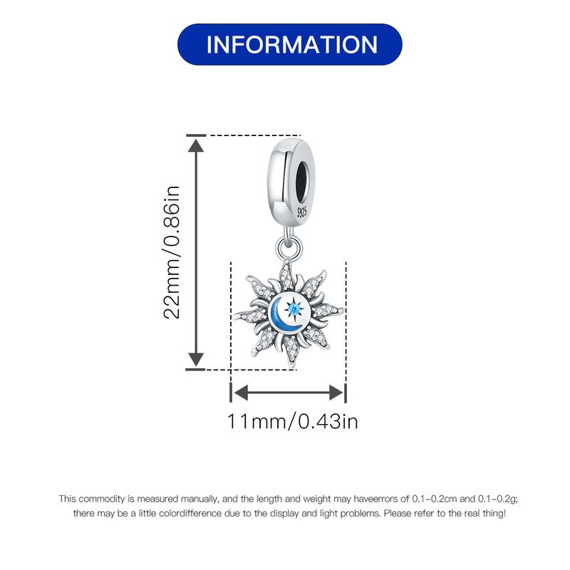 Bijoux pour femmes en argent sterling 925 avec perles, bracelet, collier, accessoires de bracelet, pendentif lumineux en forme d'étoile et de lune_voghion.com