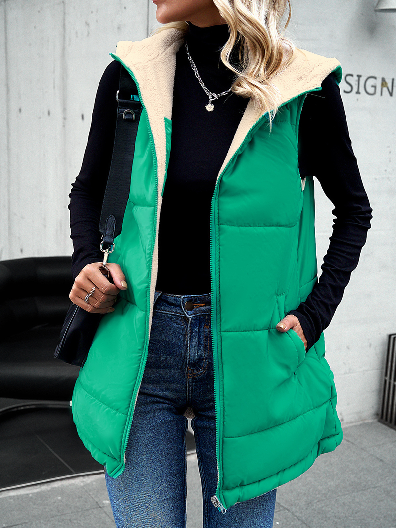 Abbigliamento da donna giacca imbottita in cotone invernale giacca imbottita in cotone con cappuccio di media lunghezza per pendolari_voghion.com