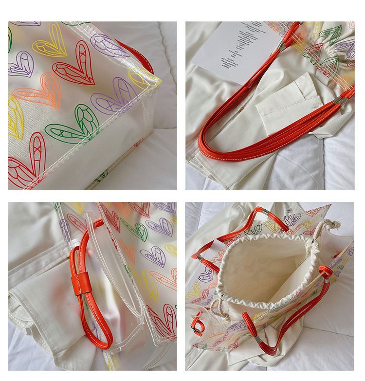 Sac à bandoulière transparent pour femme, sacoche tendance à bandoulière simple, diagonale, pour la plage, nouvelle collection 2024_voghion.com