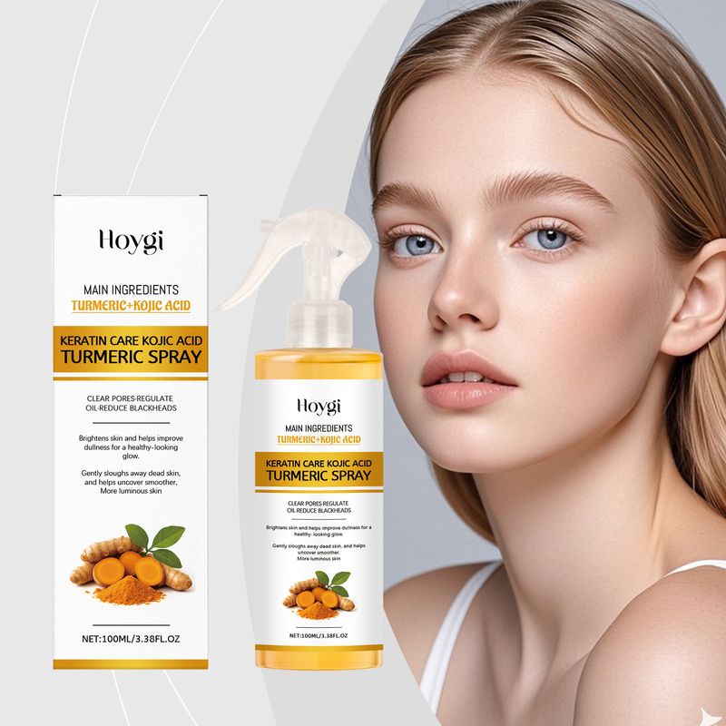 Spray portatile per la cura della pelle HOYGI Kojic Acid Curcuma e detergente delicato per il viso_voghion.com
