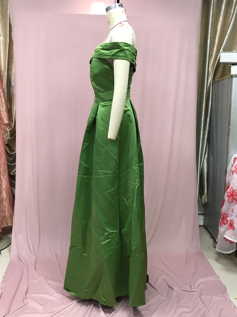 Women's Clothing Evening Dress Birthday Party Tutu Skirt Green High Split Sexy Robe_voghion.com