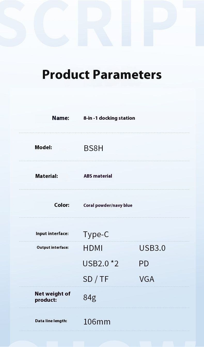 USB stotelės HDMI adapteris Type-C Ethernet prievado keitiklis, tinkamas nešiojamojo kompiuterio HUB skirstytuvui_voghion.com