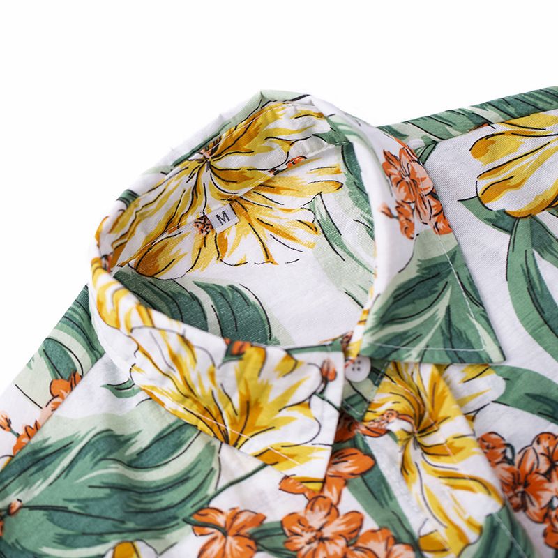 Haustierkleidung für große Hunde Hawaiian Beach Casual Shirt Mensch-Hund Eltern-Kind-Outfit Sommer Thin Style Factory_voghion.com