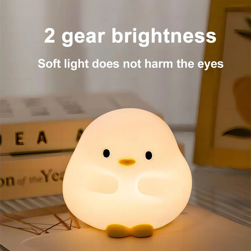Cute Panda Night Light LED Novelty 3 Level Dimmable Nursery Nightlight Rechargeable Touch Lamp for Baby Kids Decor_voghion.com