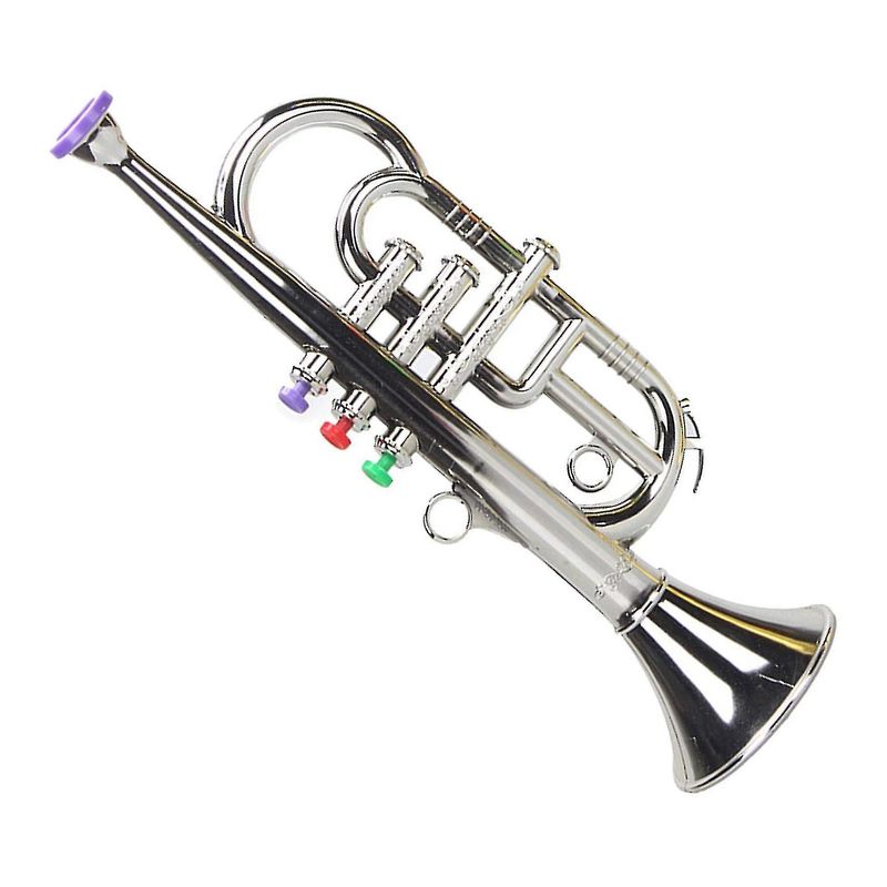 Trompet 3 Ton Müzik Nefesli Çalgılar Çocuklar İçin Oyuncak Altın_voghion.com