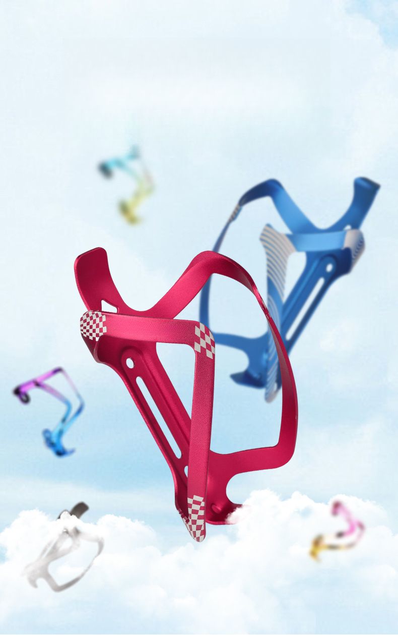 Flaschenhalter aus Aluminiumlegierung für Fahrräder, CNC-eloxiert, integrierter Getränkehalter, universell für Mountain Road-Falträder_voghion.com