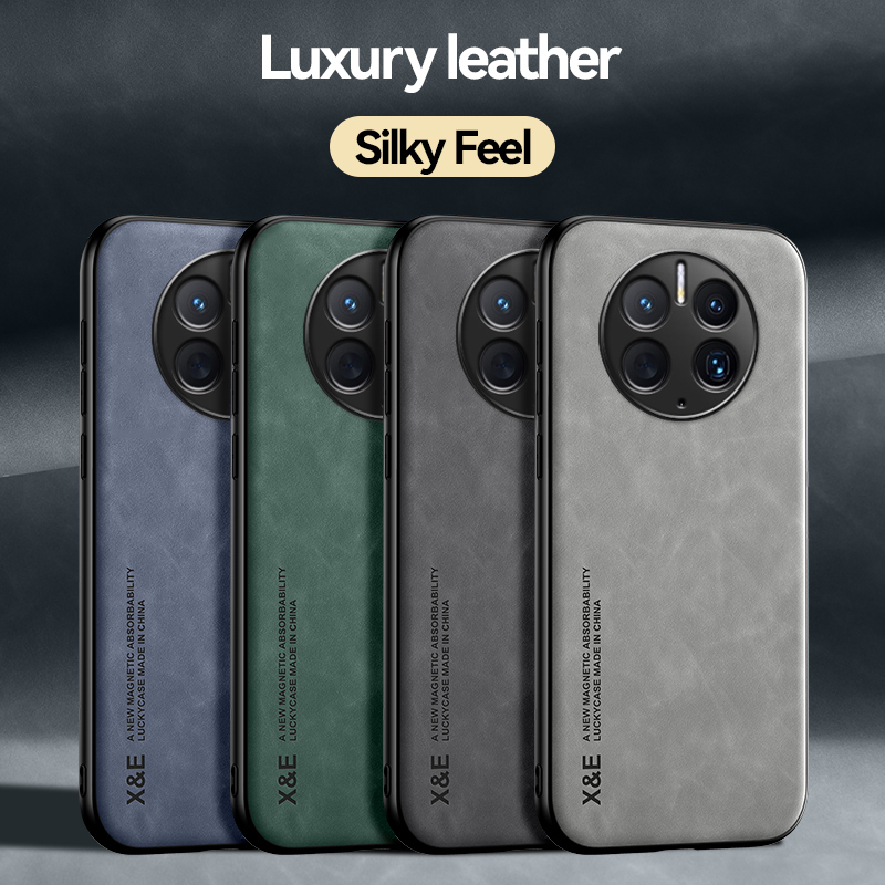 Für Huawei Mate 50 Pro Fall Luxus Leder Magnetische Auto Halter Telefon Fall Für Huawei Mate 50 DCO-LX9 50Pro Ständer zurück Abdeckung_voghion.com