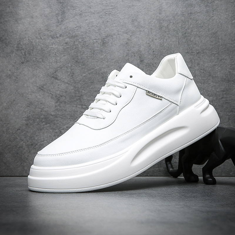 Scarpe da uomo basse, da uomo, per la primavera e l'autunno, traspiranti, sportive, per il tempo libero, con suola spessa, alla moda per giovani._voghion.com