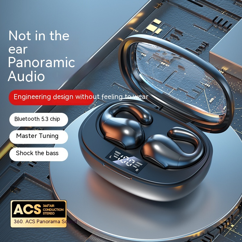 Nuevo M32 True Wireless Clipping Bluetooth 5,3 conducción ósea dos oídos sin reconocimiento uso de auriculares de largo alcance_voghion.com