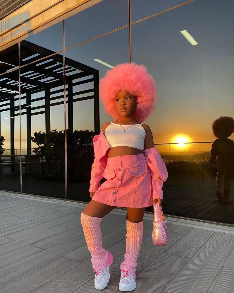 Kinderkleidung Babykleidung Mädchen Kurzmantel Kurzer Rock A-Linienrock Freizeitanzug_voghion.com