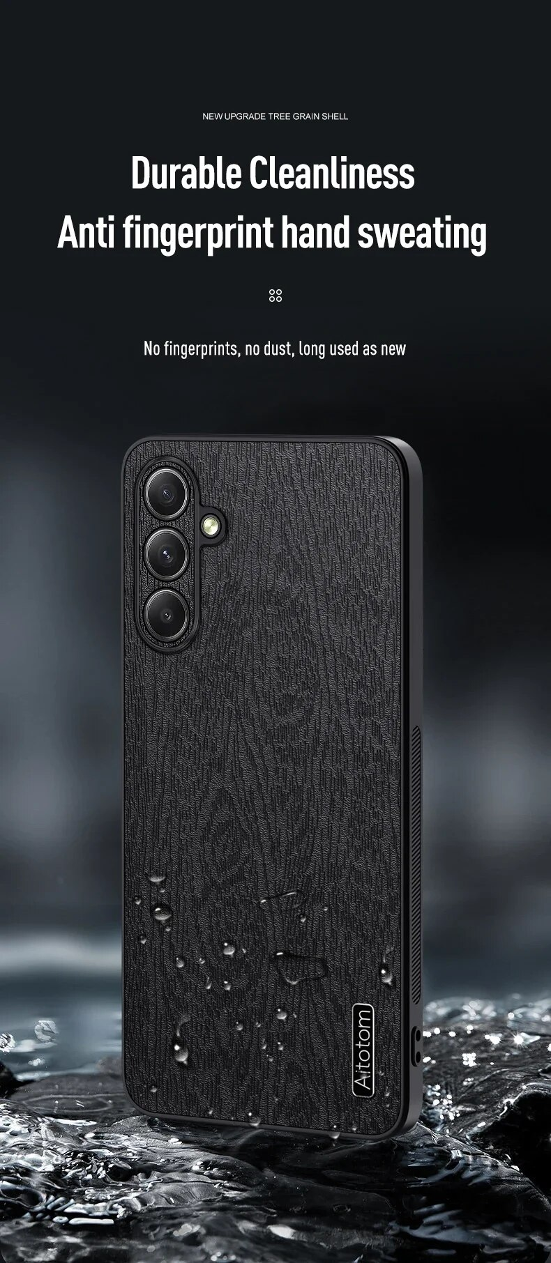 Modello in legno Lathr per Samsung Galaxy S24 S23 S22 S21 Plus Non 20 Protezione posteriore in silicone ultra antiurto_voghion.com