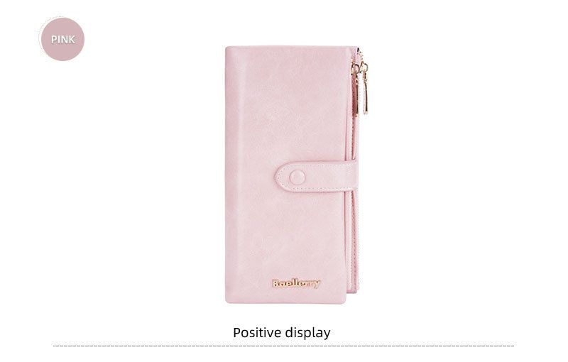 Nuovo portafoglio lungo per cellulare da donna alla moda con pochette multi posizione per carte_voghion.com