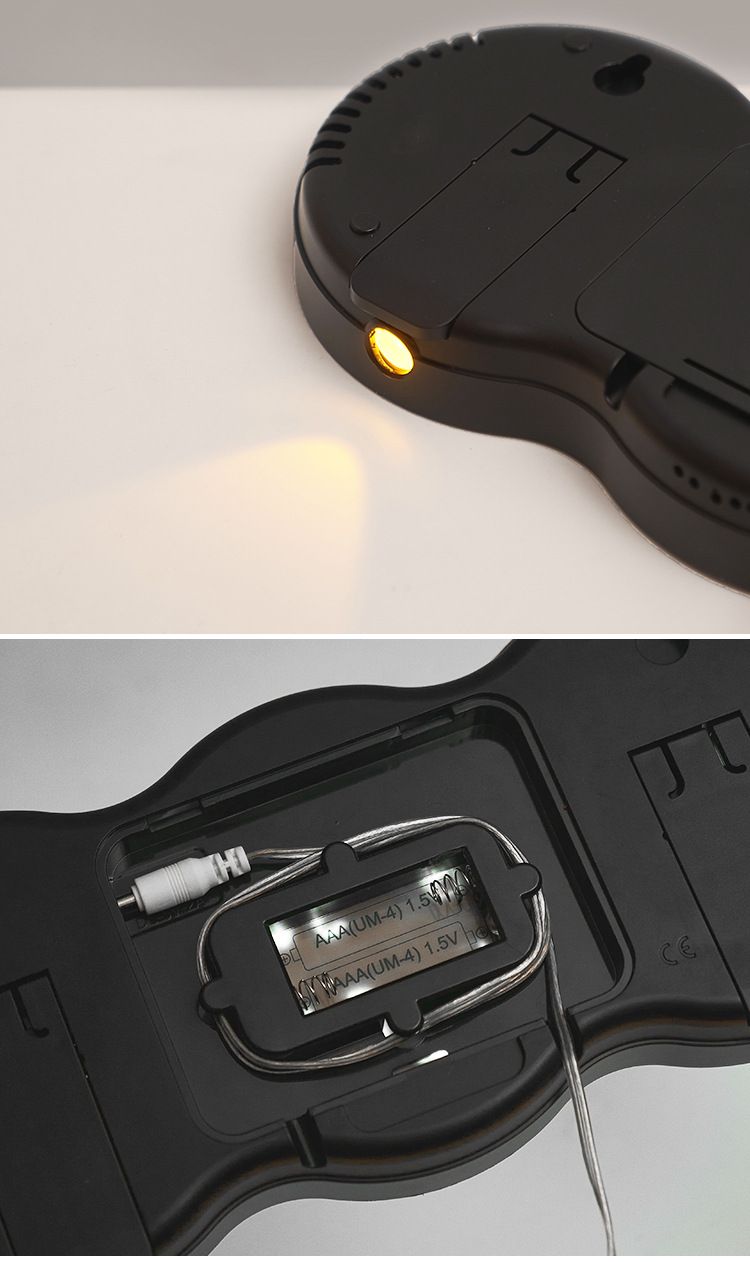 Neues Modell Wohnzimmer Wand Digital LED Elektronisches Licht Multifunktionaler Wecker Temperatur Mit Fernbedienung 2808_voghion.com