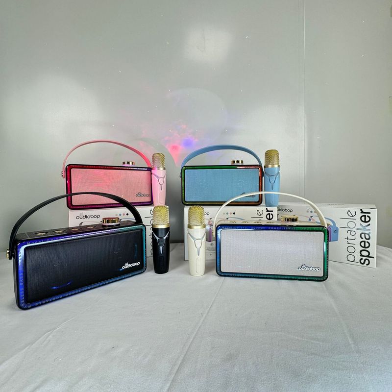 Yeni Bluetooth Hoparlör Ev Karaoke Hoparlörü Açık Hava Taşınabilir El Tipi Subwoofer USB Kart Hediye Hoparlör_voghion.com