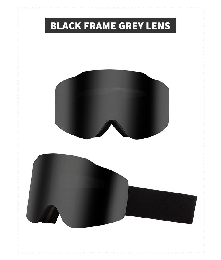 2024 Magnetic Glasses Double layer Goggles UV Ski Windshield Anti Fog Mountaineering Eye_voghion.com