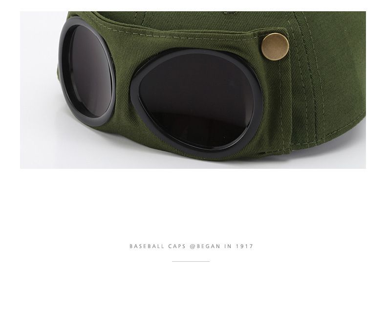 Pilot hat tide ins personalized glasses duck tongue hat men sunglasses sunshade summer hundred with_voghion.com