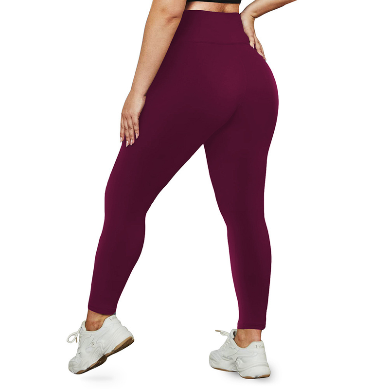 Les vêtements pour femmes sont spécialisés dans les pantalons de yoga de grande taille, les leggings taille haute nus à neuf points de grande taille_voghion.com