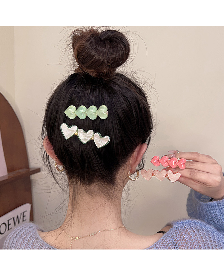 Cute and sweet hair clip side clip new side bangs clip net red hair card girl heart duckbill clip bb clip headdress_voghion.com