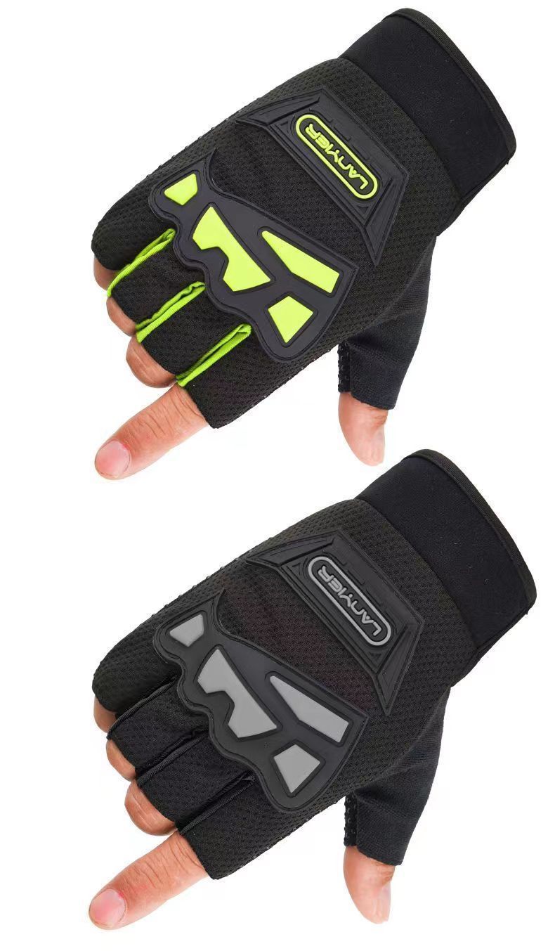 Taktische Halbfingerhandschuhe für Herren, Outdoor-Sport, Fitness, Klettern, rutschfest, verschleißfest, Fahrradhandschuhe, Ausrüstung für den Sommer_voghion.com