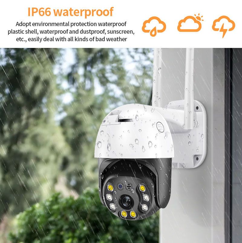 Home HD Security Dome Camera Outdoor Night Vision Full Color WiFi Network Monitor_voghion.com