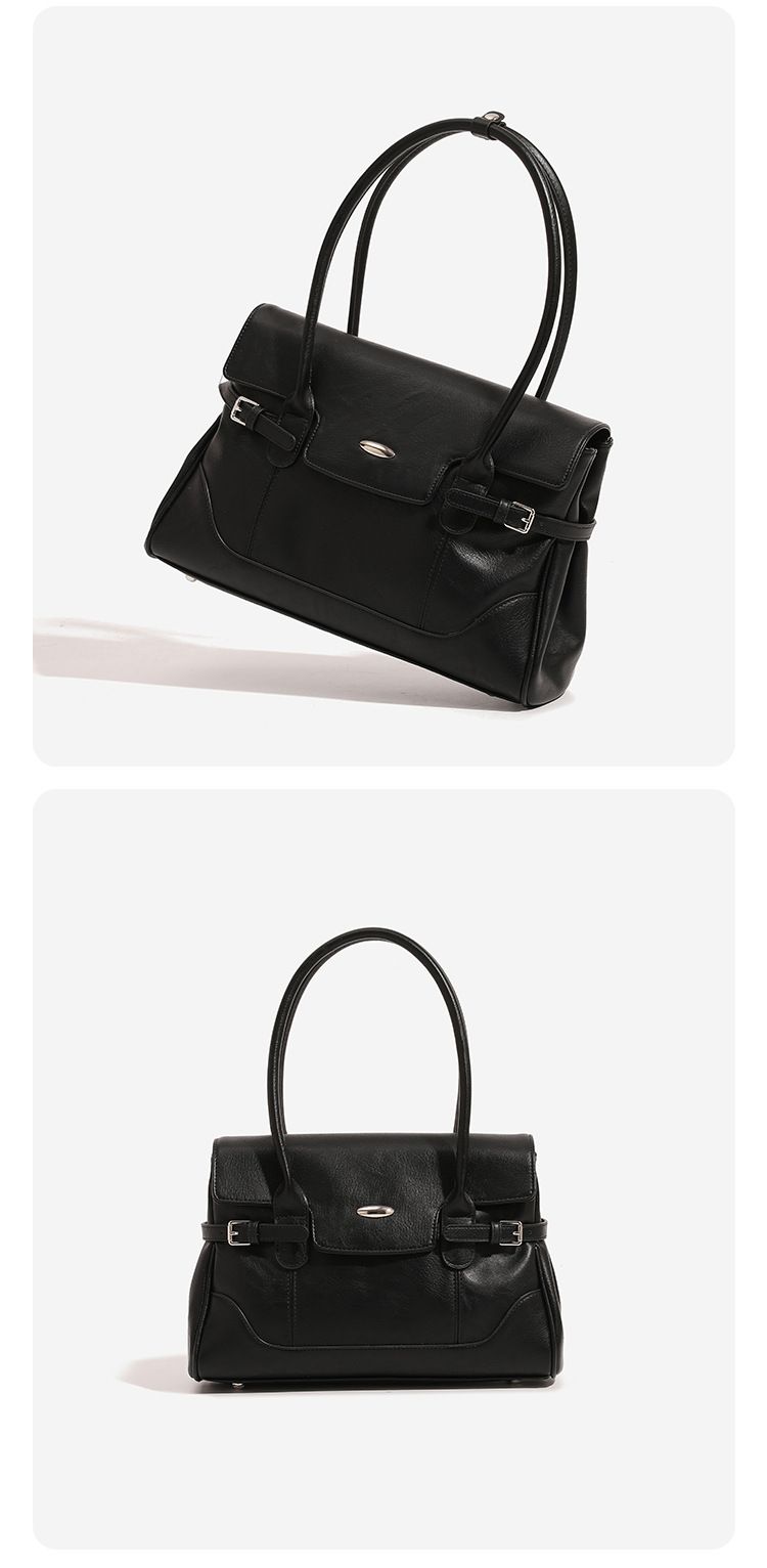 Bolsa feminina de grande capacidade, nova bolsa de viagem para primavera de 2025, bolsa tipo pasta, bolsa de ombro com axila, fashion, casual, diária, leve e simples_voghion.com