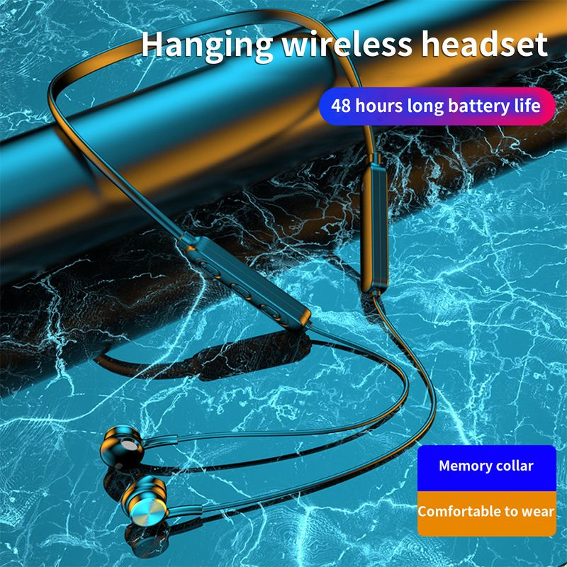High Noise Neckband Bluetooth-compatible5.0 Ergonomic Intelligent Earbud Wireless Reduction Fidelity Stereo Sports_voghion.com