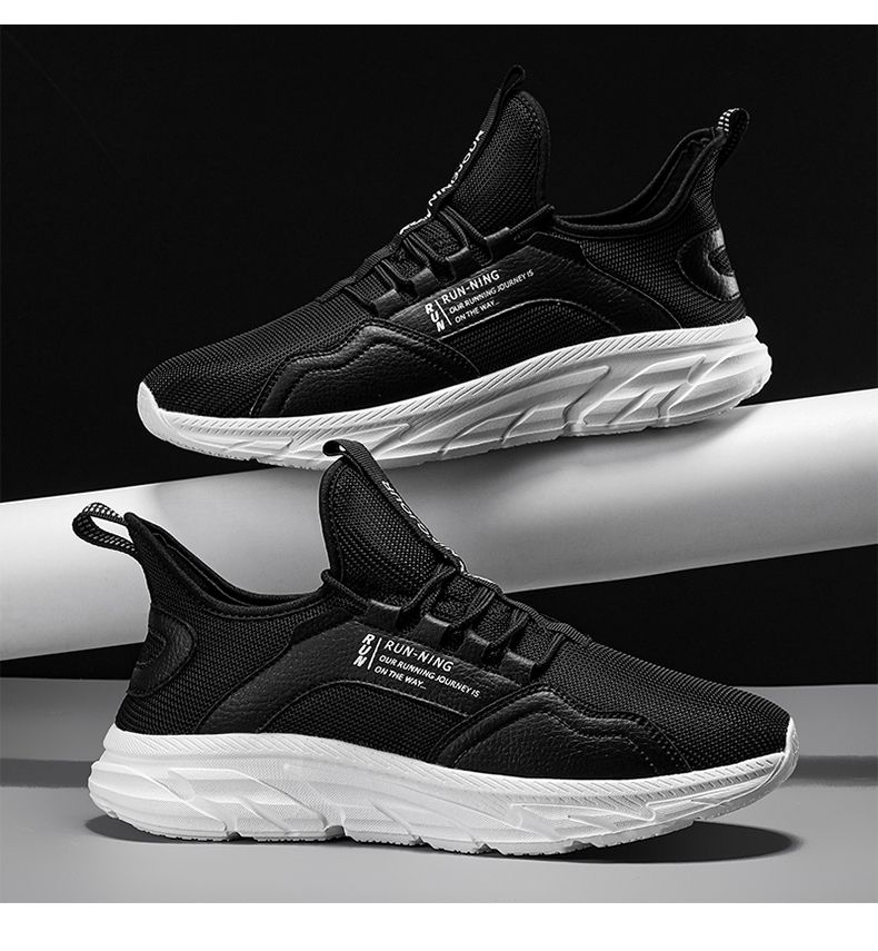 Atmungsaktive Fashion Sneakers für Herren Ultraleichte tragbare Sport-Laufschuhe_voghion.com