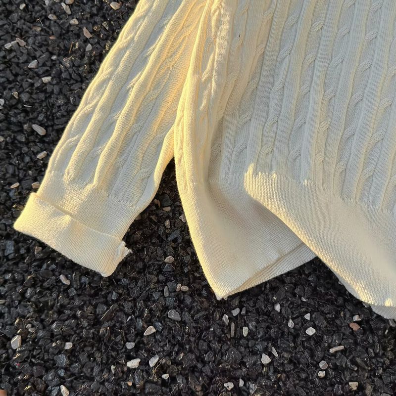 Vintage-Strickjacke mit V-Ausschnitt für Herren – Oversized-Strickpullover zum lässigen Layering_voghion.com