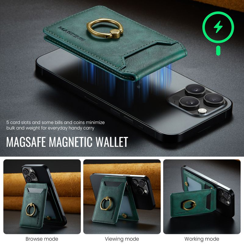 K1 For 16 Phone15 Ring Bracket Magnetic Card Holder Mobile Phone Magnetic Card Holder_voghion.com
