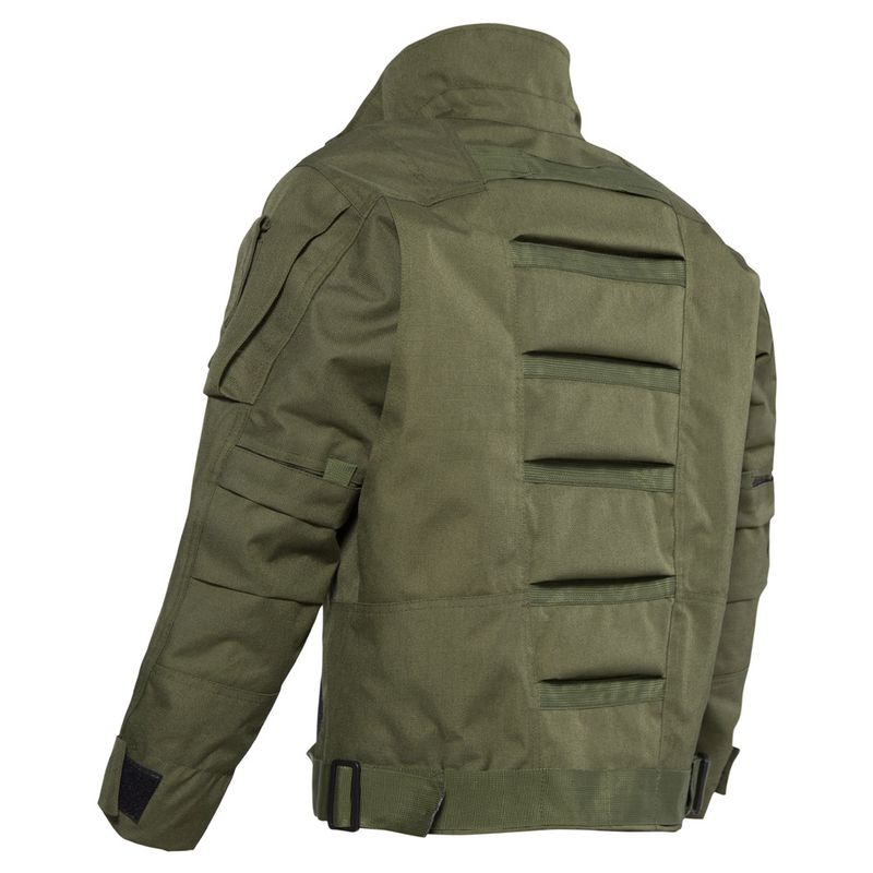 Tactical Jacket Men's Windproof Anti-scratch Motorcycle Outdoor Military Style Jacket - Lightweight Durable Nylon Adjustable Cuffs Multi-pocket Design_voghion.com