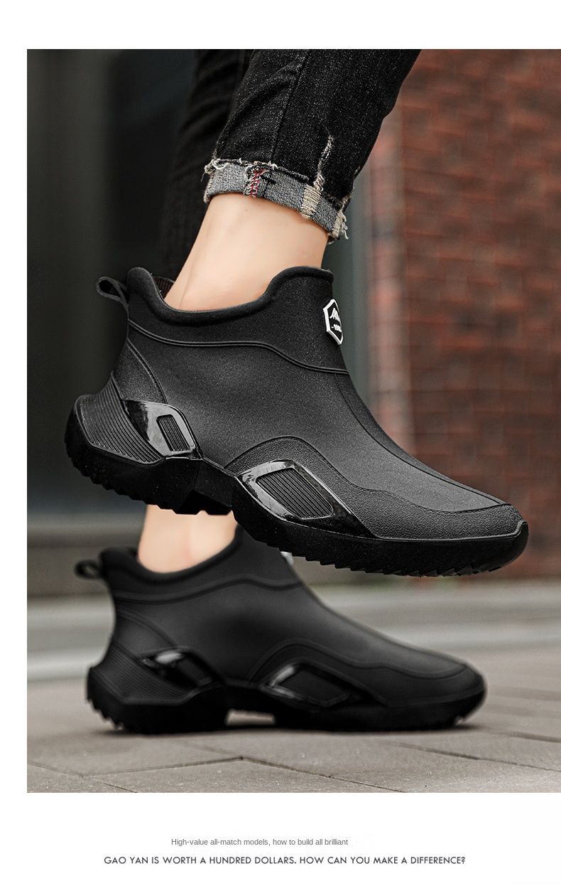Sapatos de chuva casuais da moda estilo casal tamanhos 36-44_voghion.com
