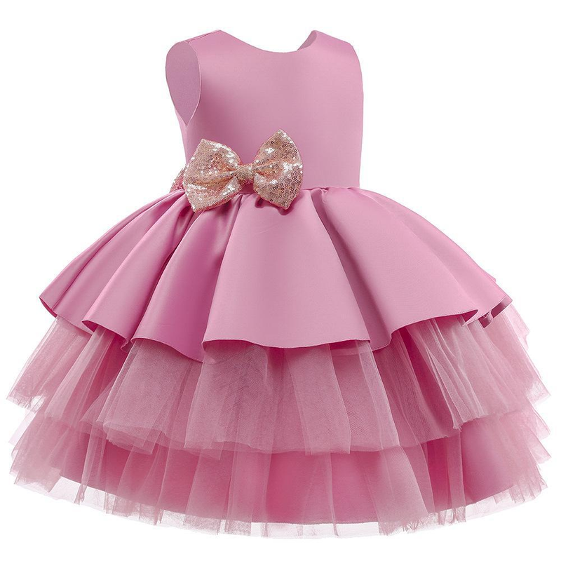 Abito da principessa europeo a strati (110-150 cm) | Tutù a forma di torta di compleanno in 10 colori per ragazze - Gonna in tulle multistrato, abito da festa da principessa in 10 colori pastello_voghion.com