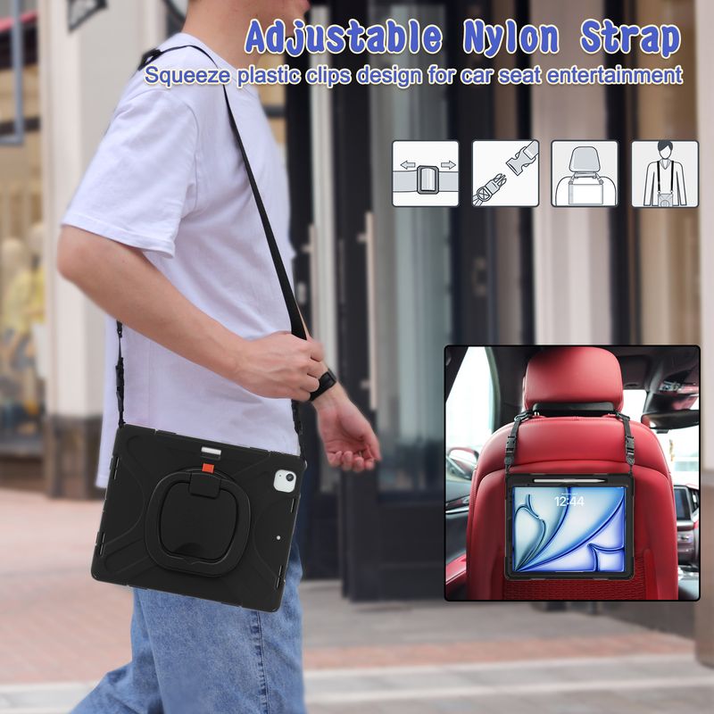 Suitable for iPad Air 13 2024 suction pen slot A3006 new model tablet protective case_voghion.com