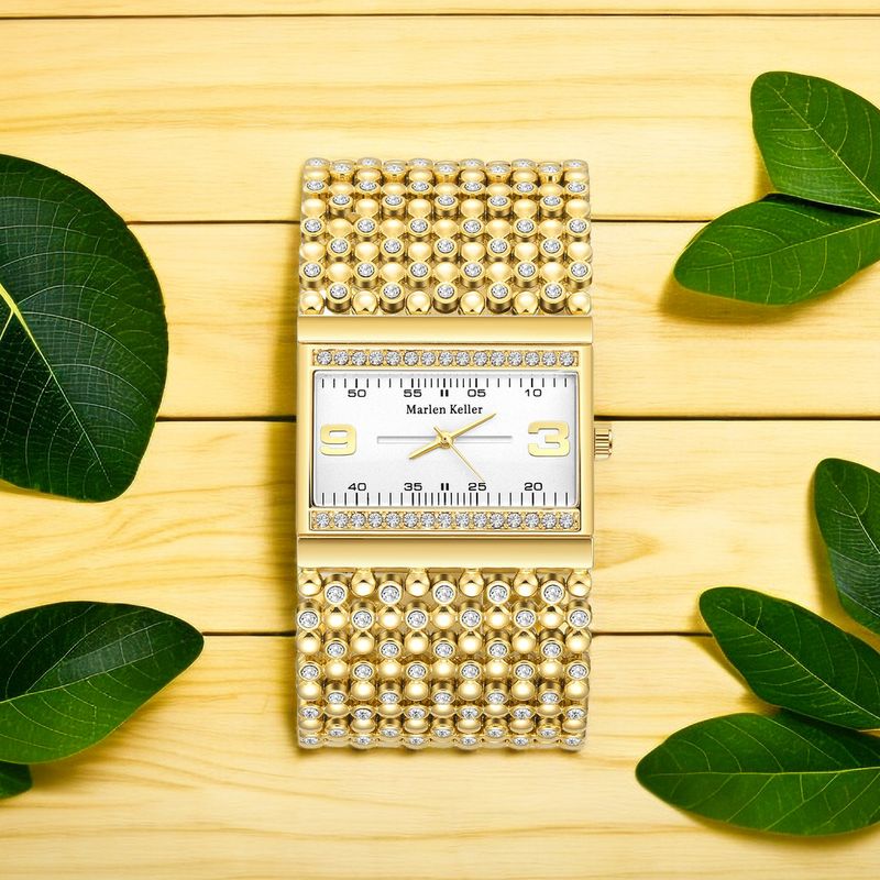 Nuovo orologio da donna Marlen Keller con placcatura IP e diamanti_voghion.com